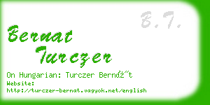 bernat turczer business card